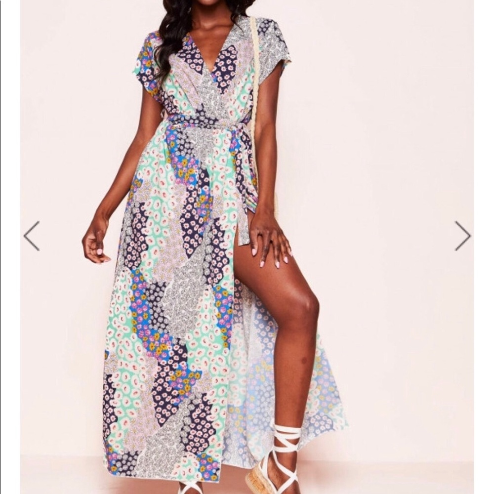 Missy Empire flower dress size Small